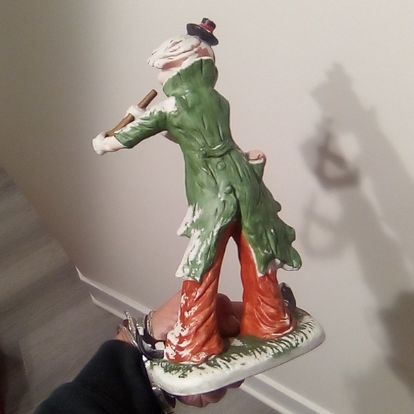 Vintage Ceramic Creepy Clown Figure Blowing Horn - Picture 9 of 13